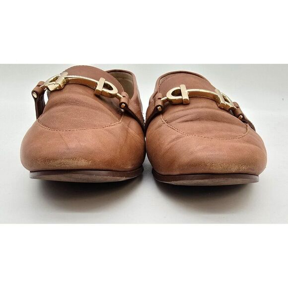 Cole Haan Womens Leather Loafers Gold Hardware Tan Size 7.5 - Picture 2 of 6